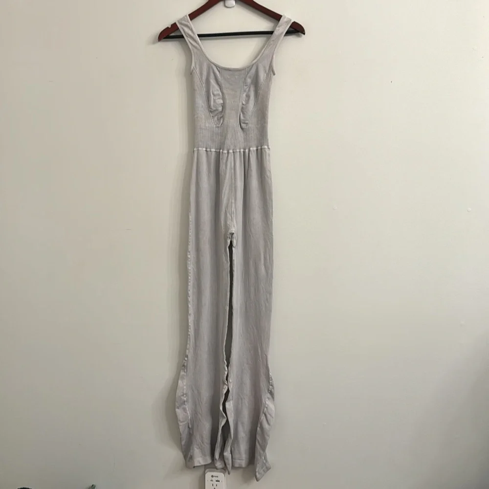 Free People Movement Good Karma Flare One-piece Ice Grey xs/s